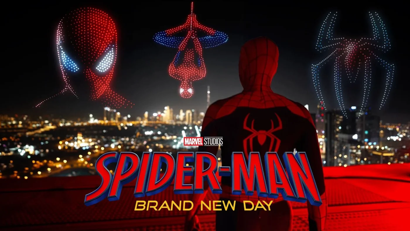 Spider-Man: Brand New Day drone light show