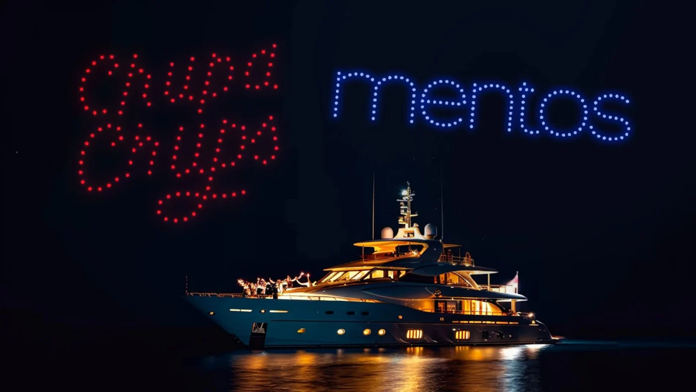 Chupa Chups, Mentos & Fruittella drone light show