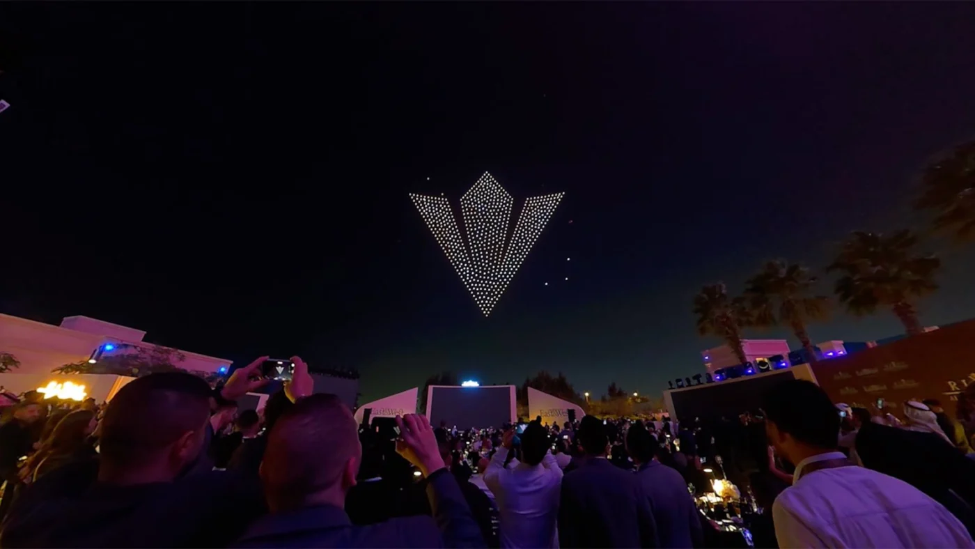 Rixos Marina Abu Dhabi drone light show