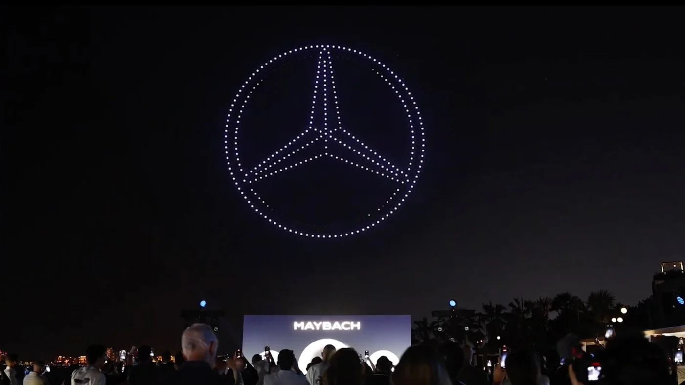 Maybach drone light show