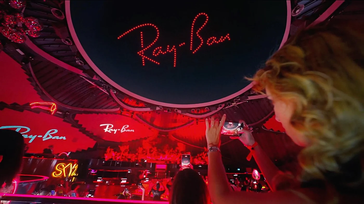 Ray-Ban drone light show
