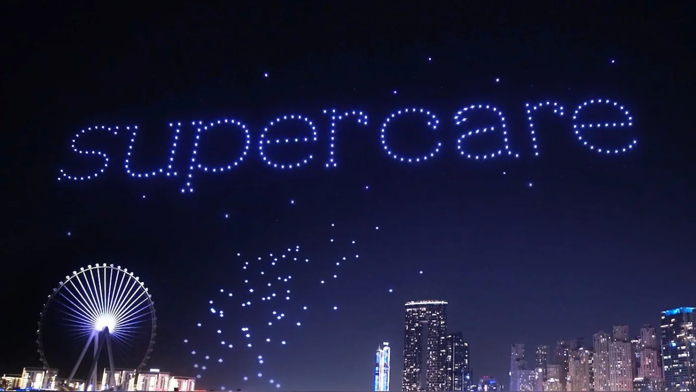 SuperCare drone light show
